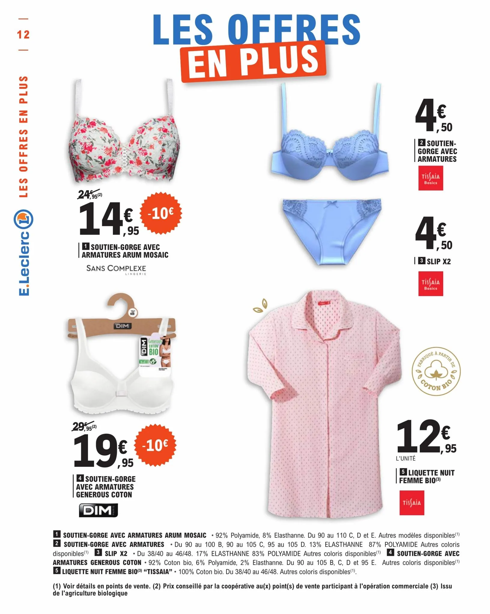 Catalogue Votre lingerie a prix E.leclerc, page 00012