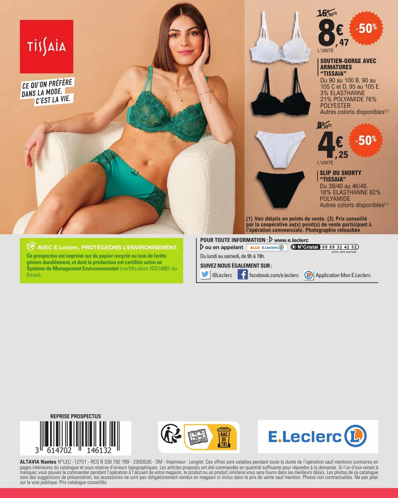 Catalogue Votre lingerie a prix E.leclerc, page 00014