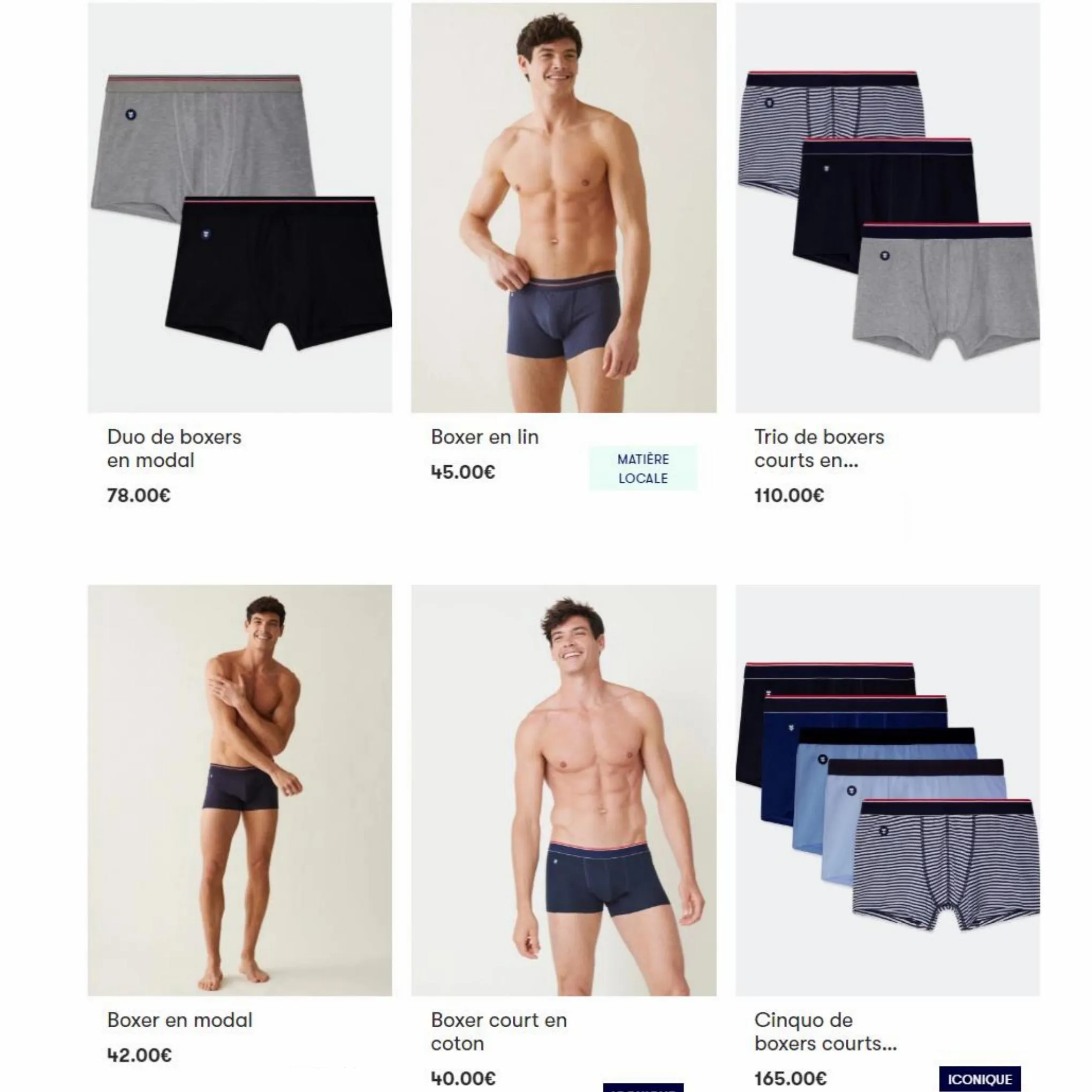 Catalogue Super prix sur les boxers pour hommes, page 00004