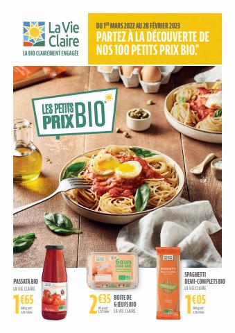 Promos de Hyper-Supermarchés à Nice | LES PETITS PRIX BIO sur La Vie Claire | 01/03/2022 - 28/02/2023