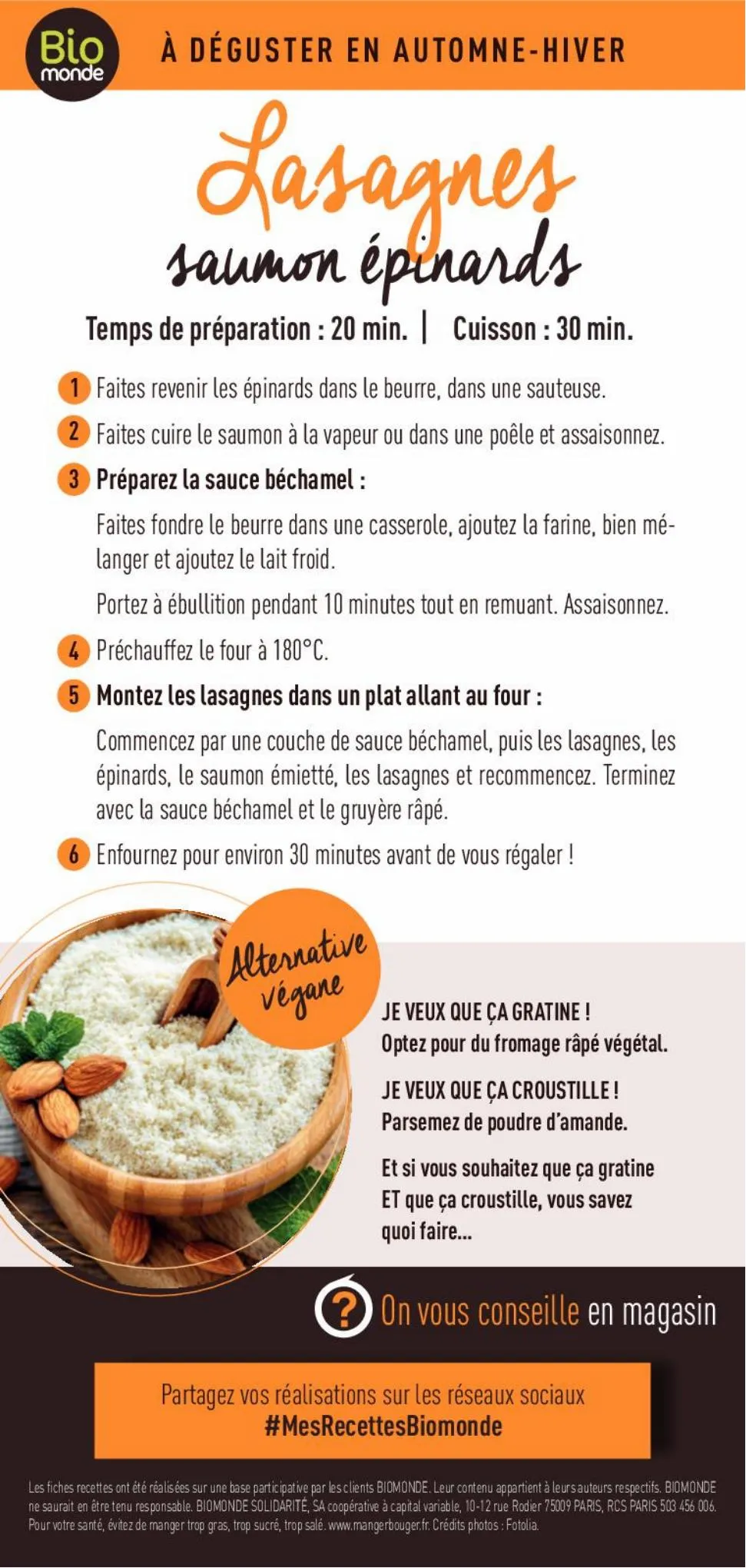 Catalogue Mes recettes Bio et gourmandes d'hiver!, page 00003