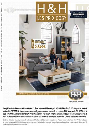 Catalogue H&H | H&H créateur de meubles - H&H PRIX COSY | 08/02/2023 - 26/03/2023