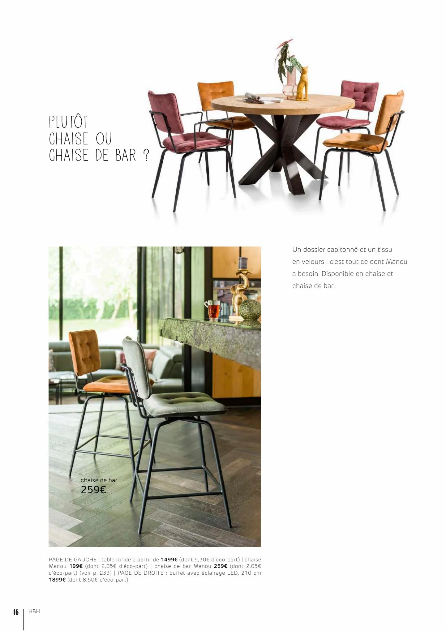 Catalogue Catalogus Frankrijk H&H - Guide d' inspiration & Art de vivre 2023, page 00046