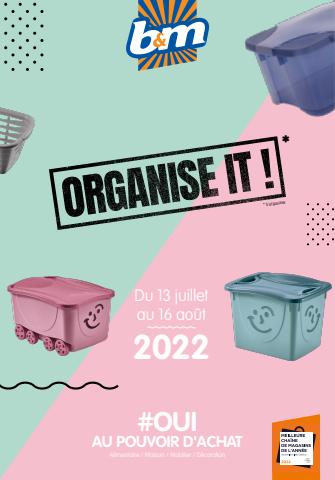 Catalogue B&M | Organise it! | 13/07/2022 - 16/08/2022