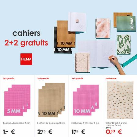 Promos de Bazar et Déstockage à Paris | cahiers sur Hema | 29/06/2022 - 11/07/2022