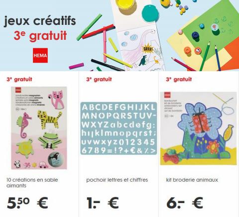 Promos de Bazar et Déstockage à Lyon | jeux créatifs  sur Hema | 29/06/2022 - 11/07/2022