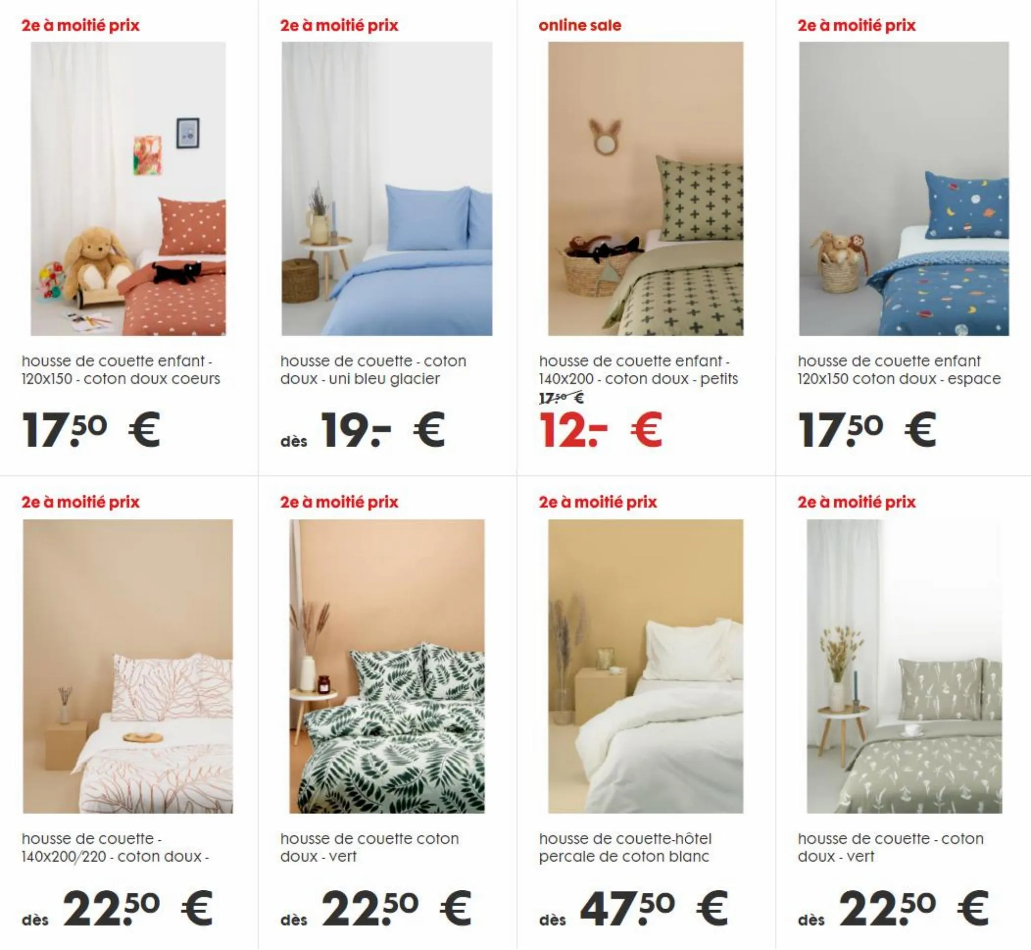 Catalogue housses de couette 2e à moitié prix, page 00002