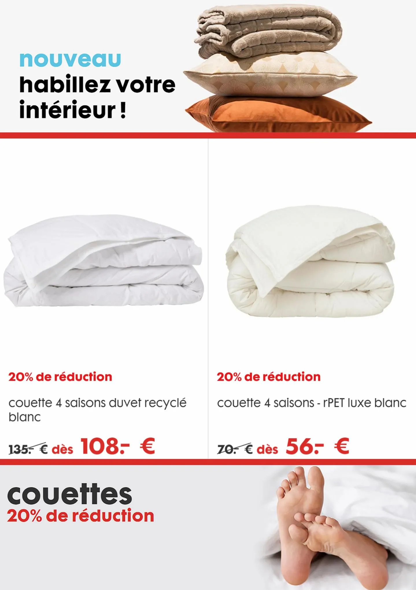 Catalogue 20% de réduction sur les couettes!, page 00002