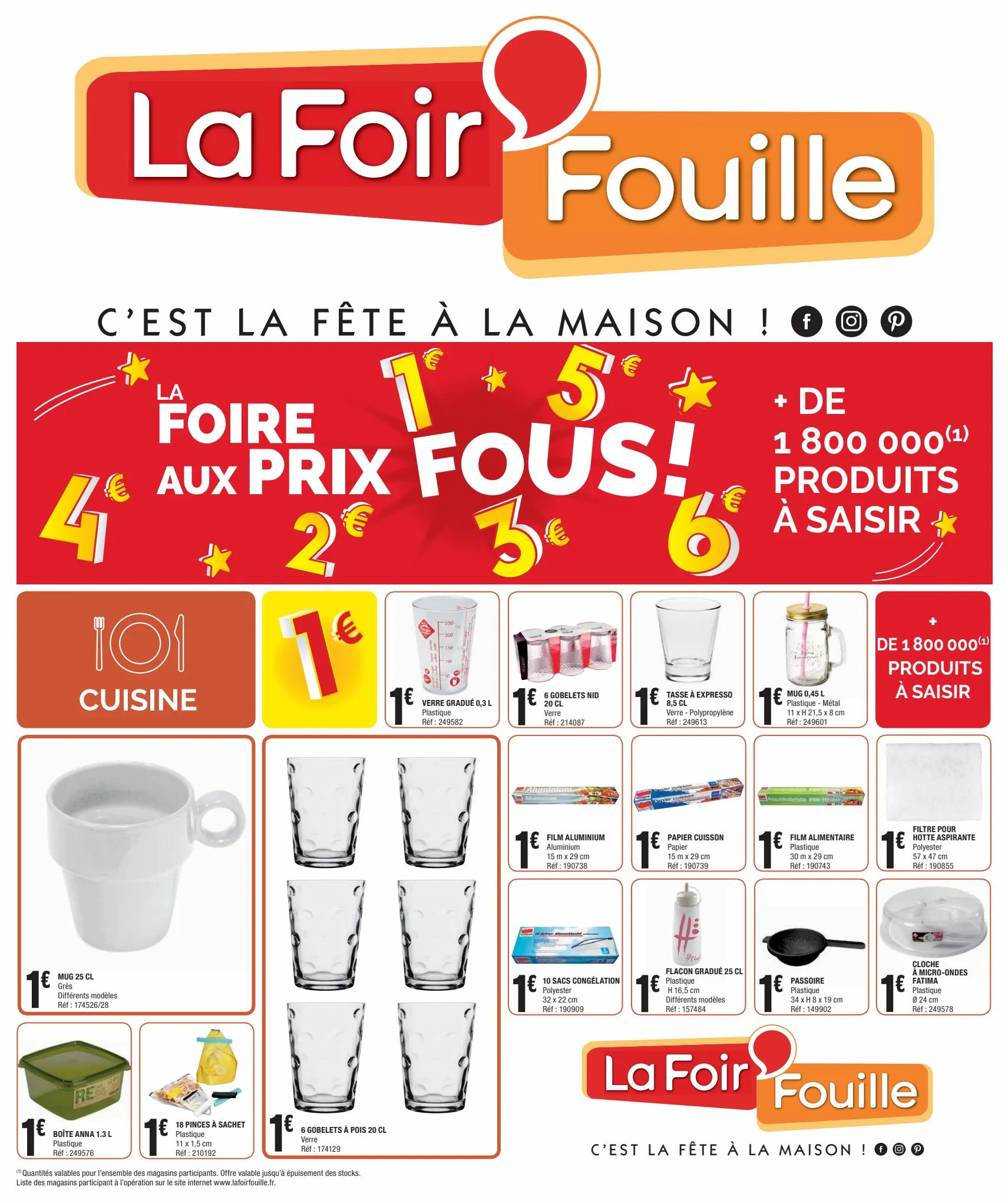 Catalogue La Foire aux prix fous !, page 00001