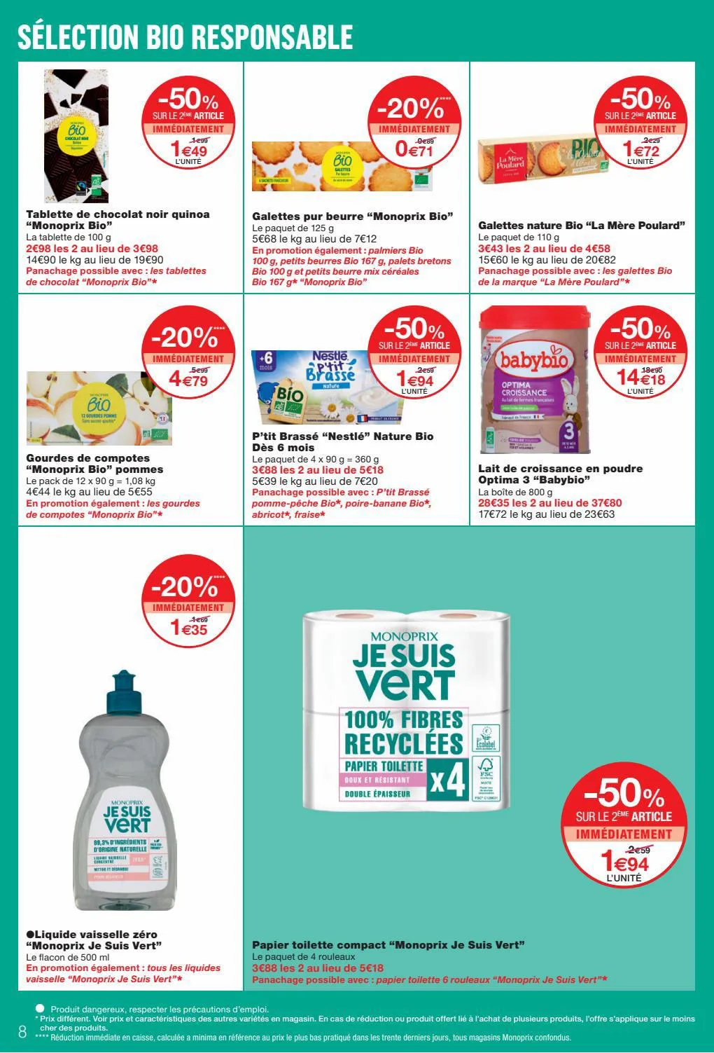 Catalogue -50% SUR LE 2ÈME ARTICLE, page 00008