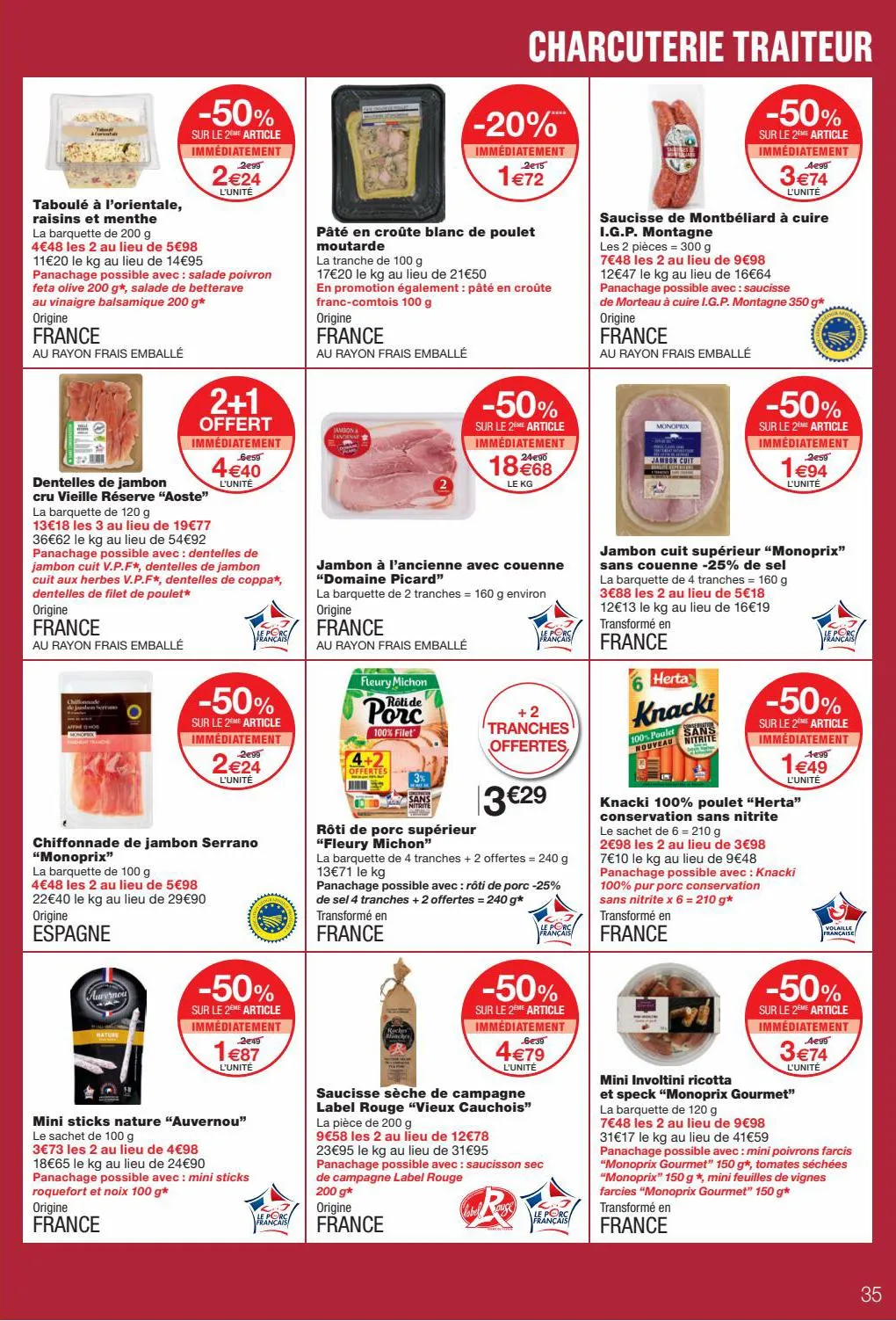 Catalogue -50% SUR LE 2ÈME ARTICLE, page 00035