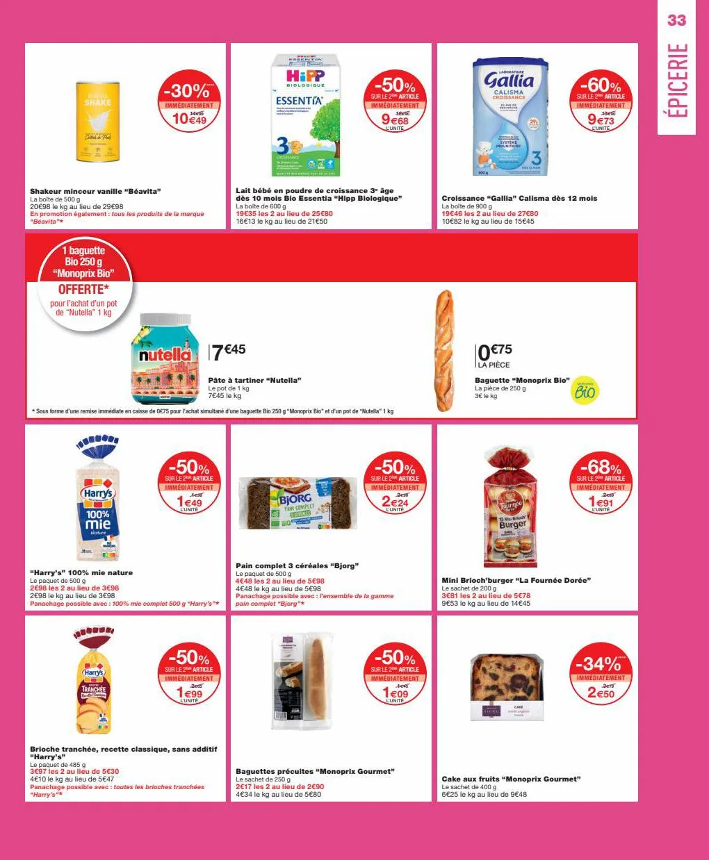 Catalogue -50% sur le 2eme article sur une selection de produits, page 00033