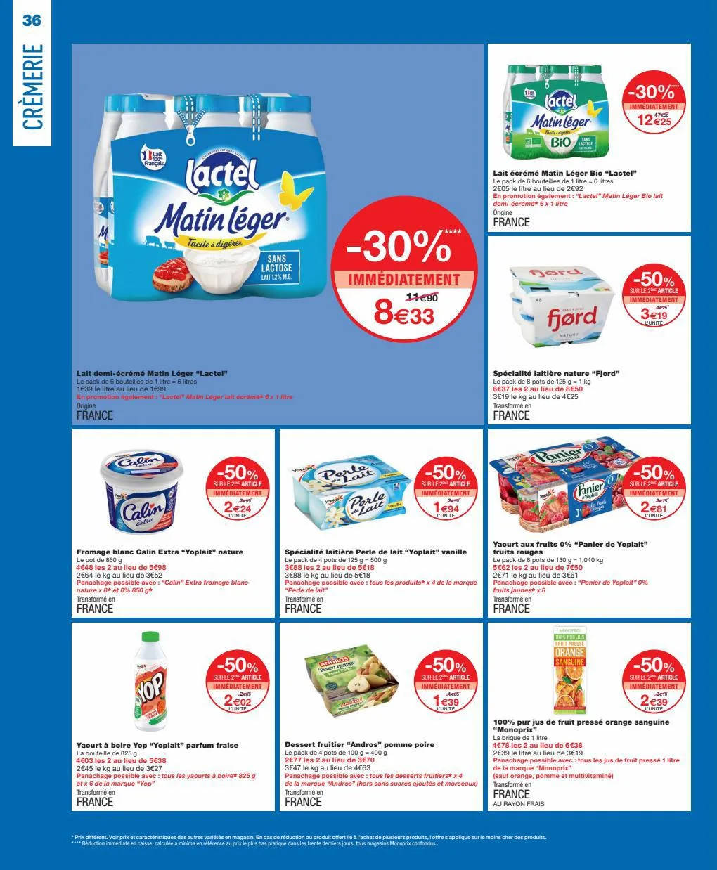 Catalogue -50% sur le 2eme article sur une selection de produits, page 00036