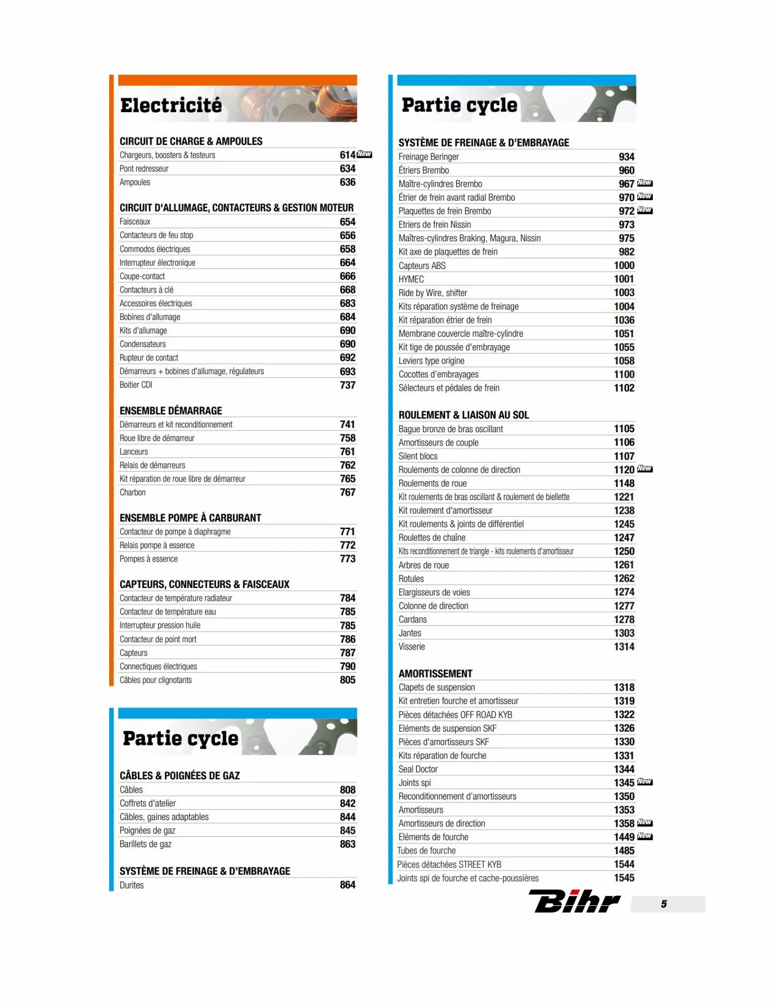 Catalogue TECHNICAL PARTS BIHR 2023, page 00007