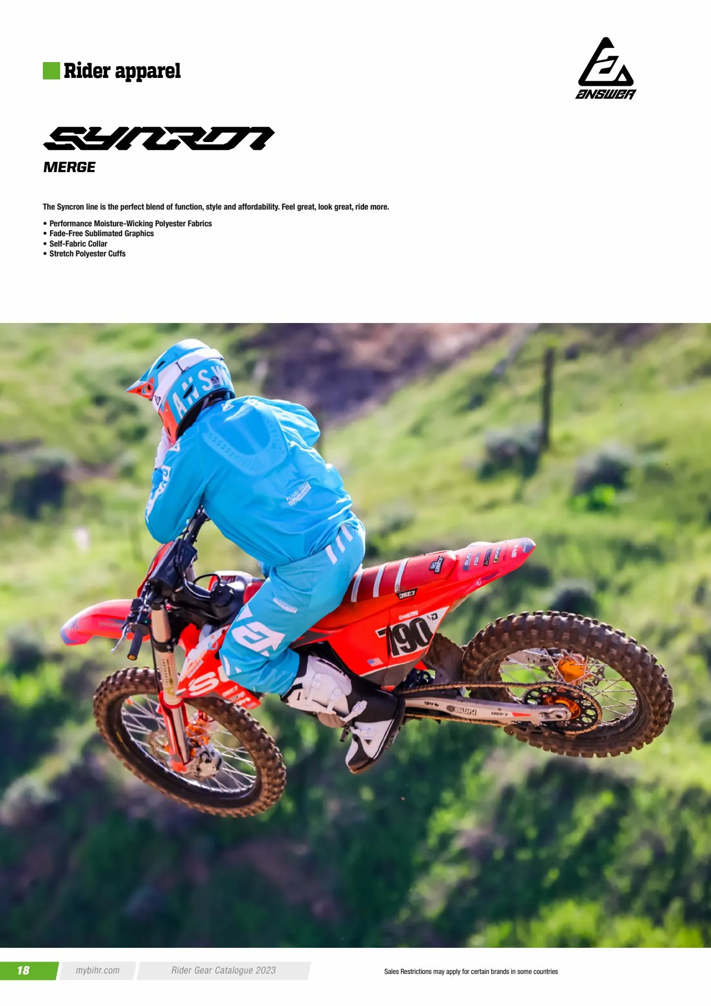 Catalogue Catalogue ANSWER - Rider gear 2023 , page 00020