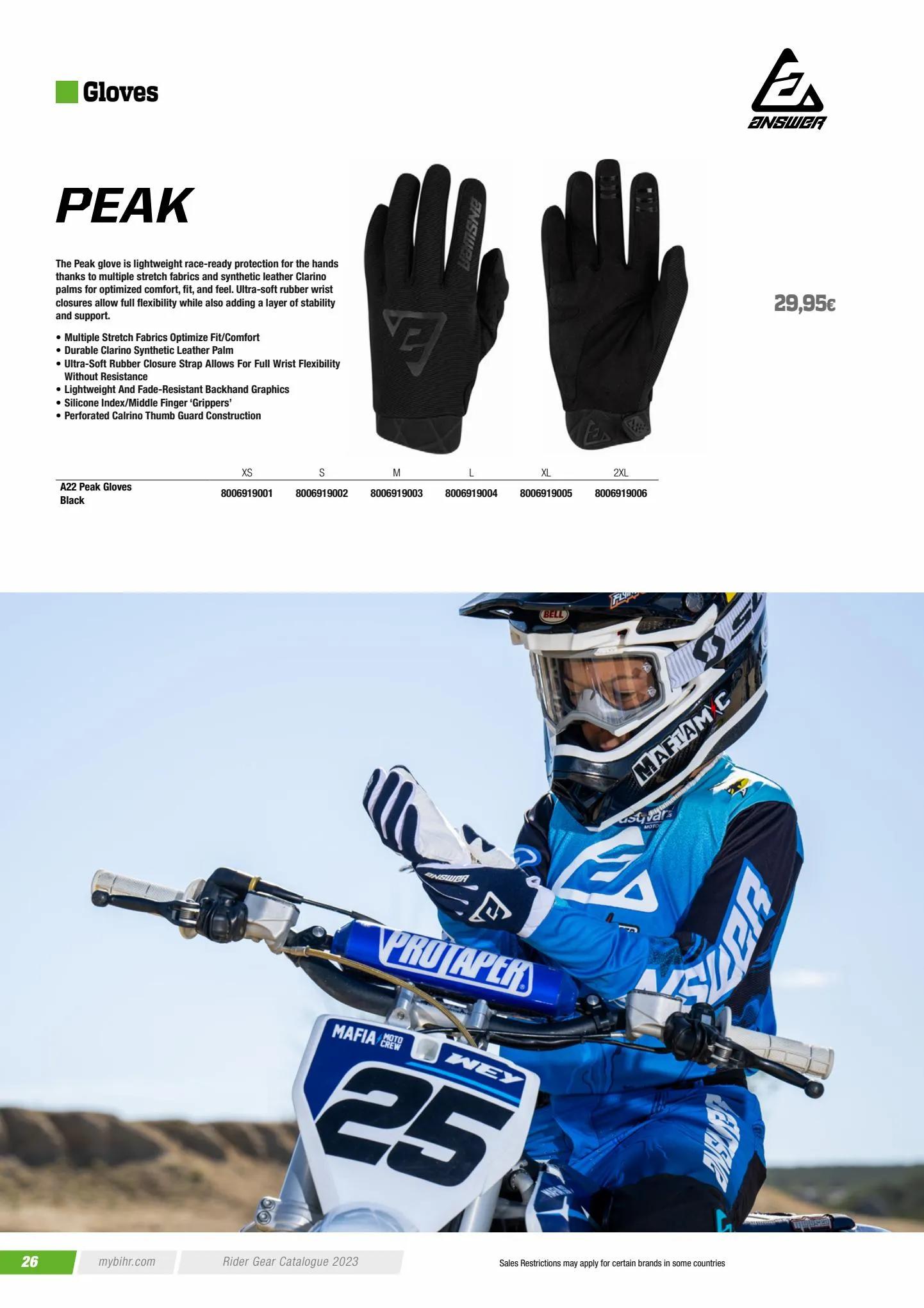 Catalogue Catalogue ANSWER - Rider gear 2023 , page 00028