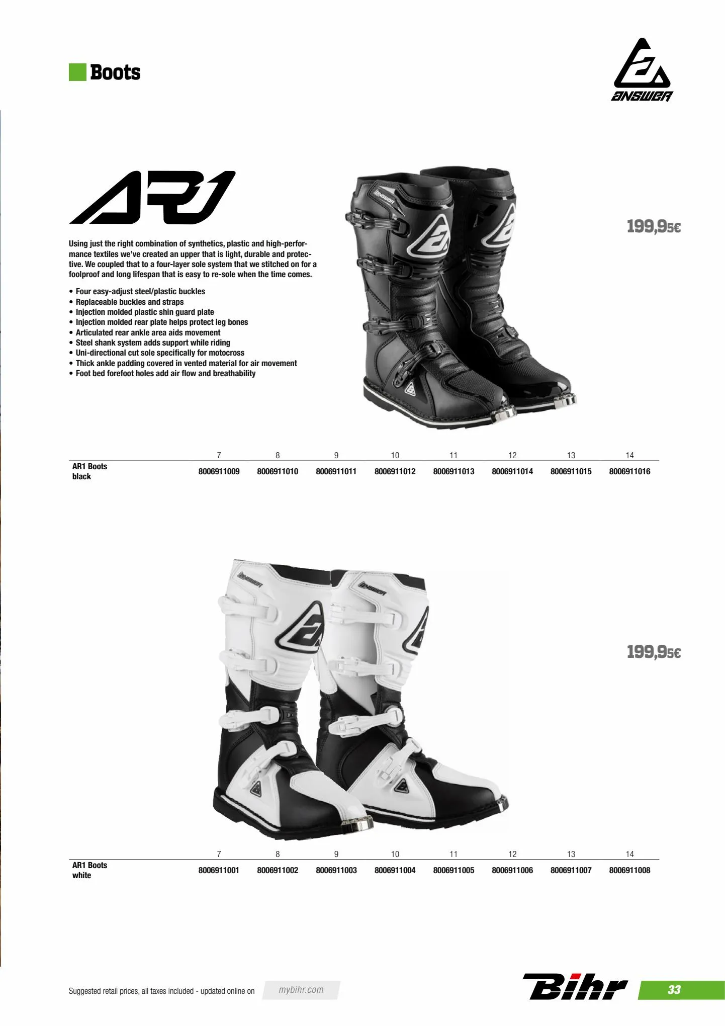 Catalogue Catalogue ANSWER - Rider gear 2023 , page 00035