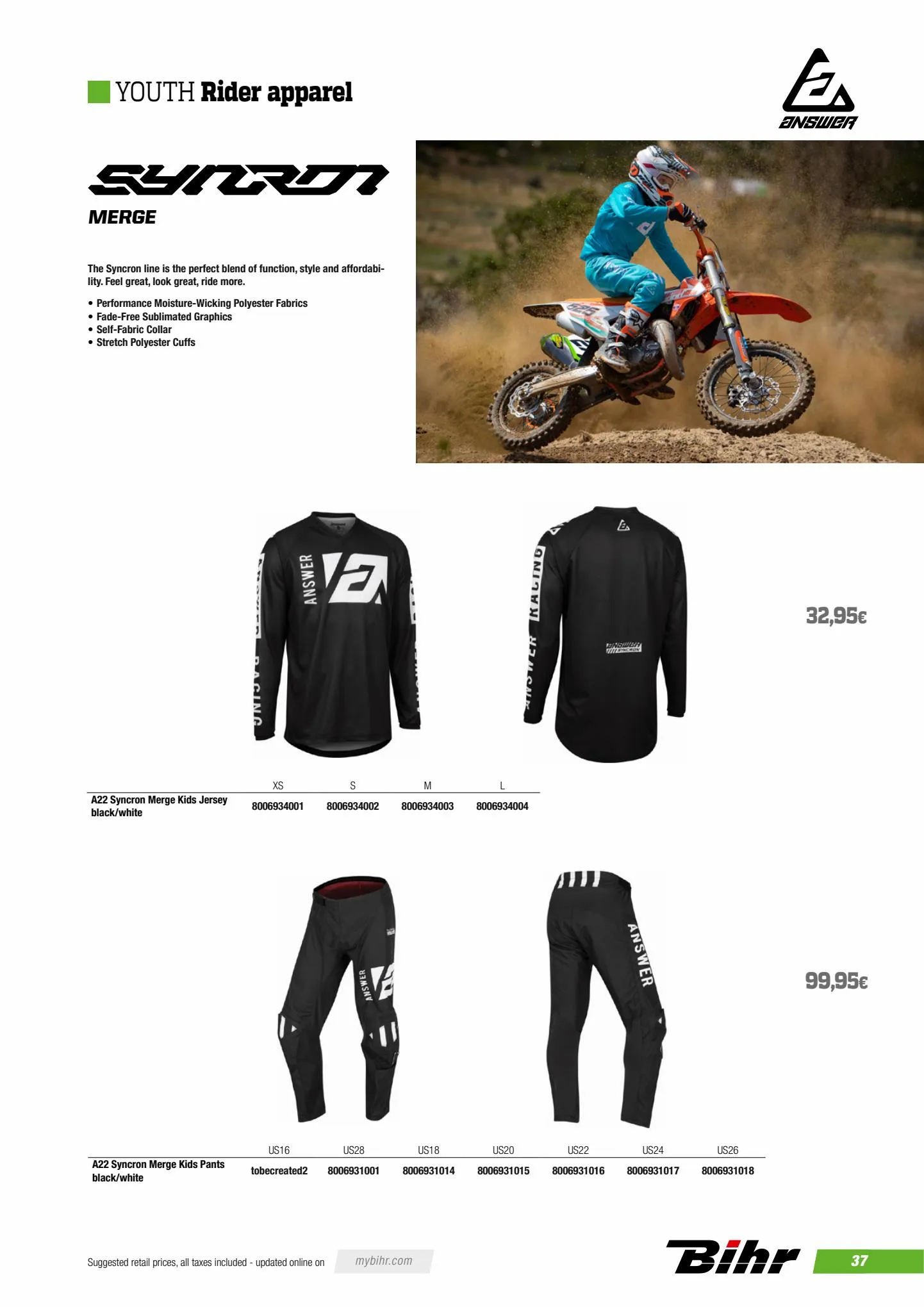 Catalogue Catalogue ANSWER - Rider gear 2023 , page 00039