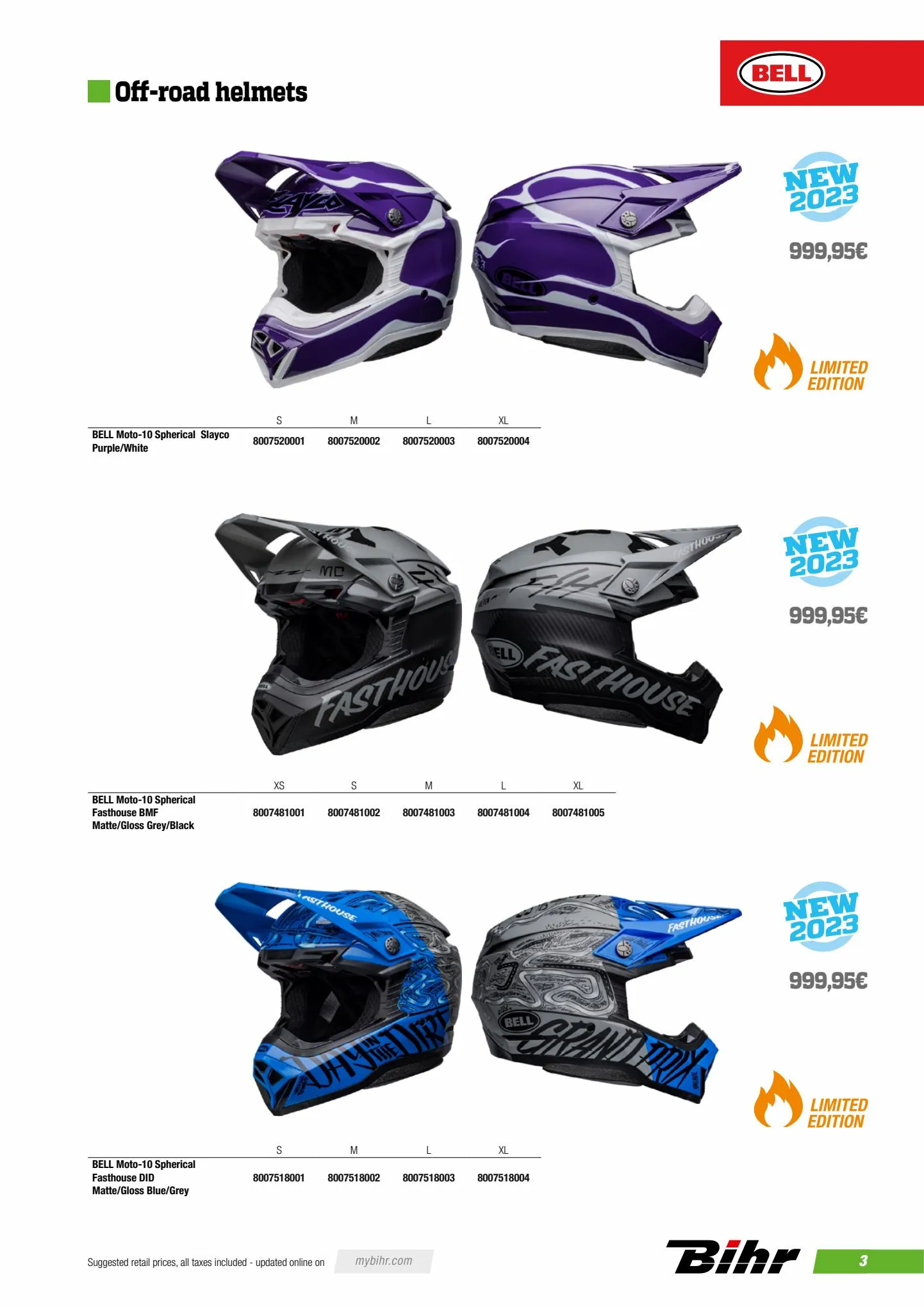 Catalogue Catalogue BELL Fall- Rider gear 2023 , page 00005