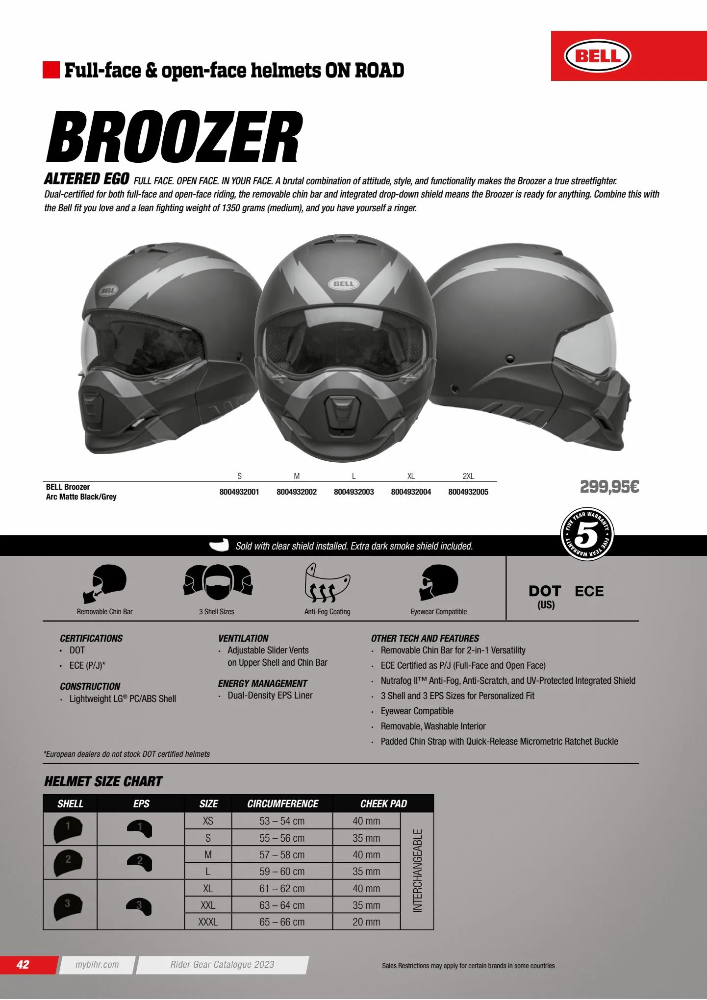 Catalogue Catalogue BELL Fall- Rider gear 2023 , page 00044