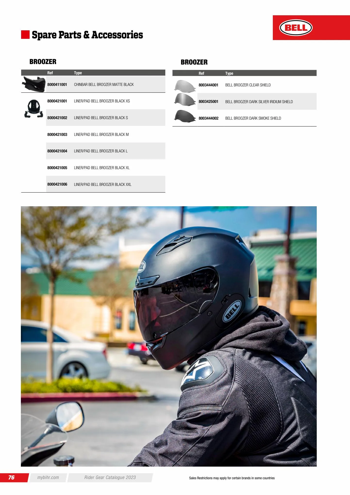 Catalogue Catalogue BELL Fall- Rider gear 2023 , page 00078