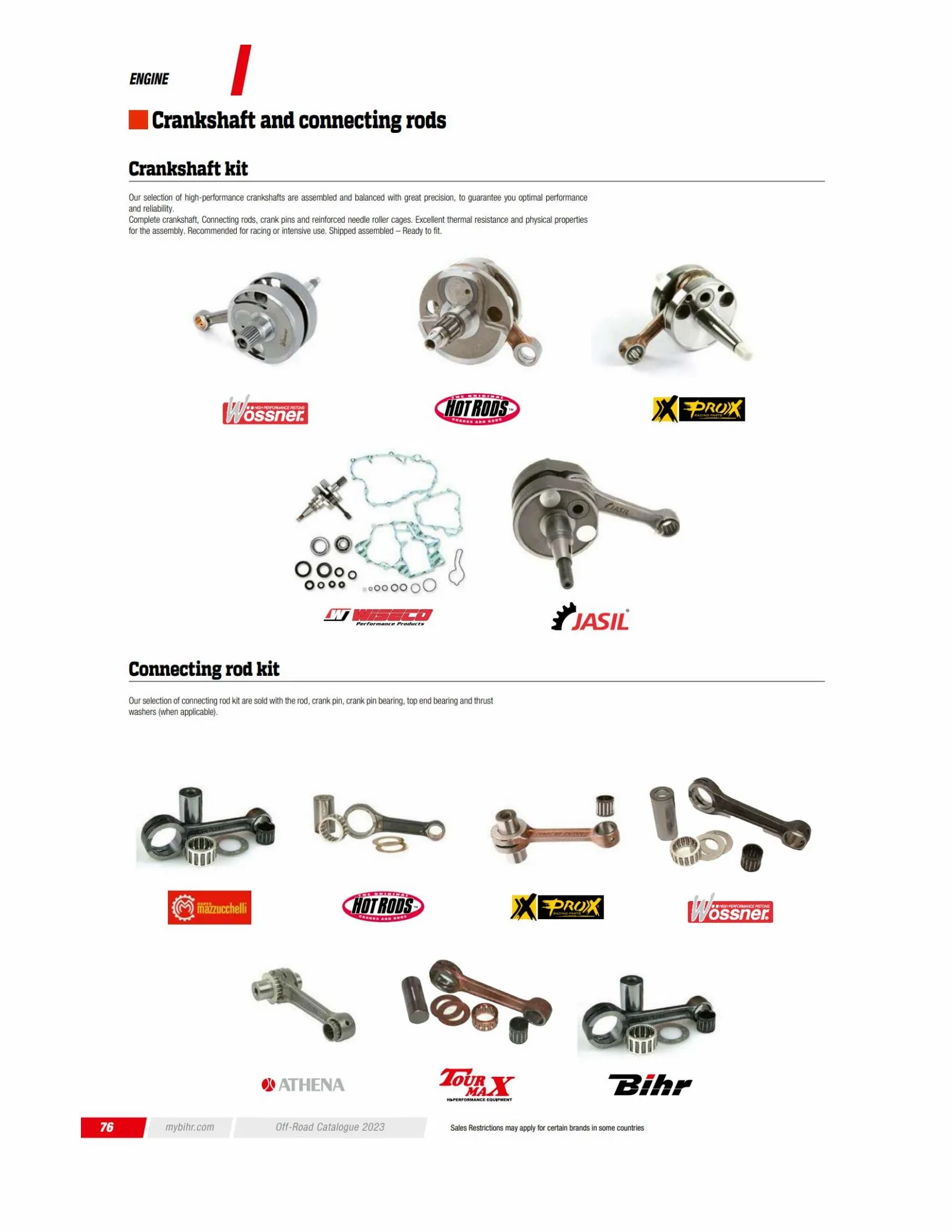 Catalogue Catalogue OFF ROAD 2023 BIHR, page 00078