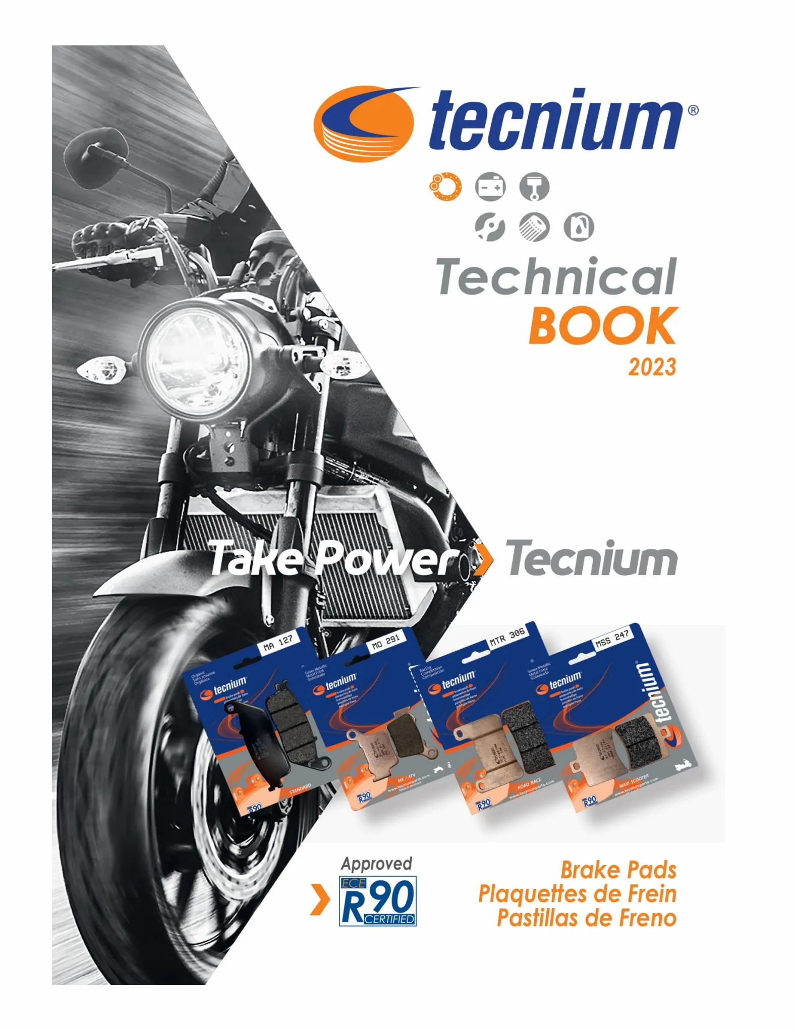 Catalogue TECNIUM Brake Pads Catalogue 2023, page 00001
