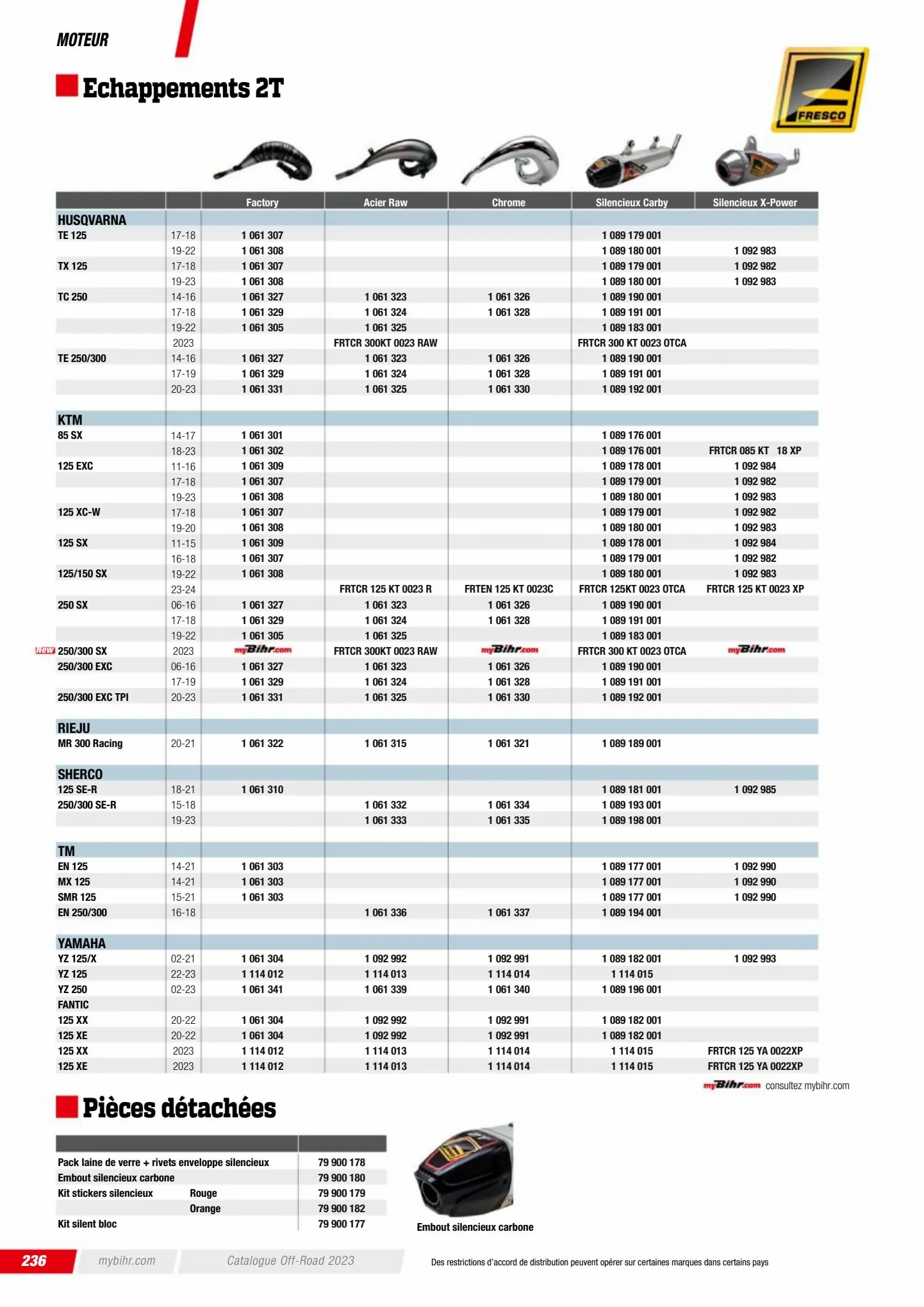 Catalogue Catalogue Bihr, page 00238