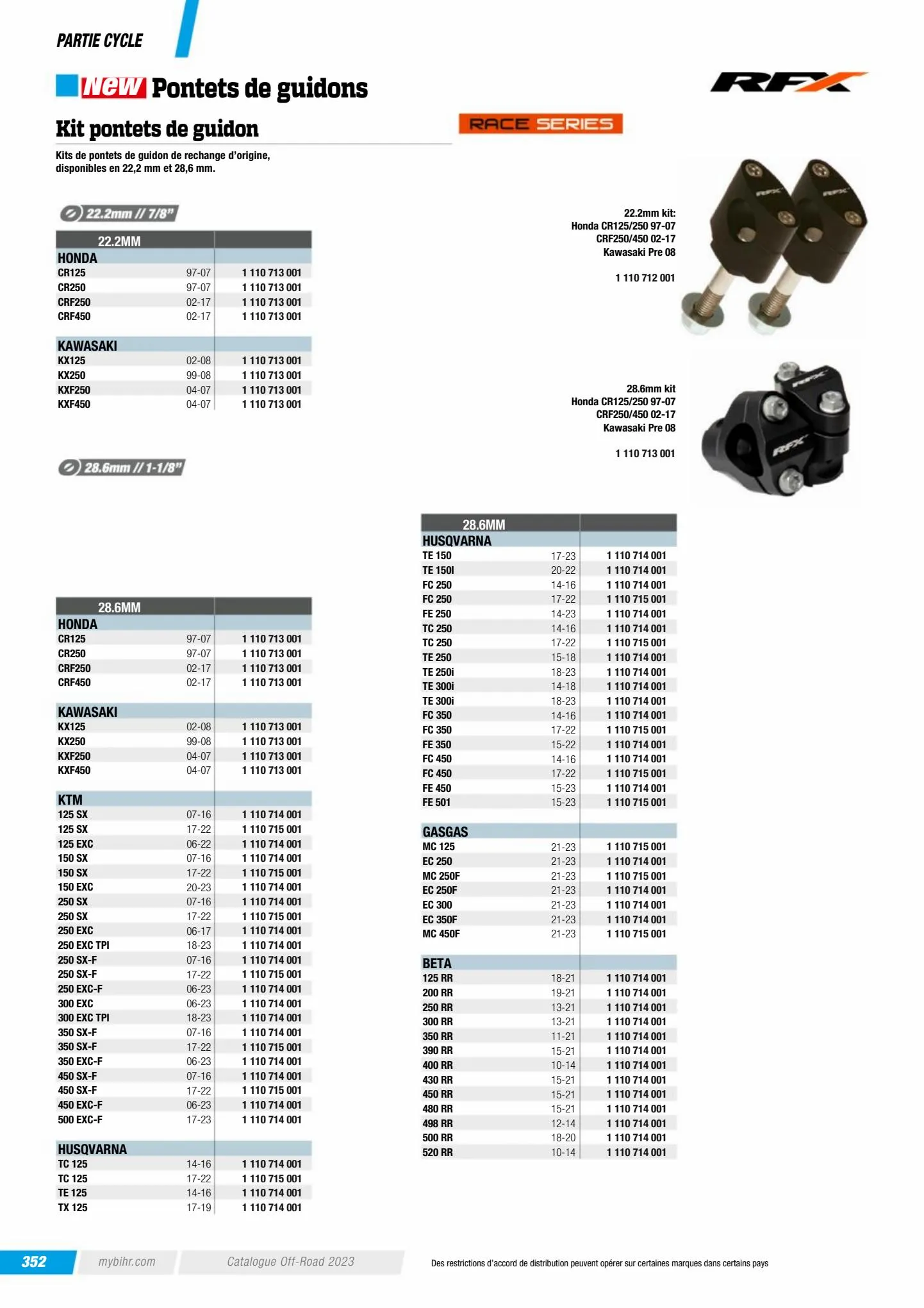 Catalogue Catalogue Bihr, page 00354