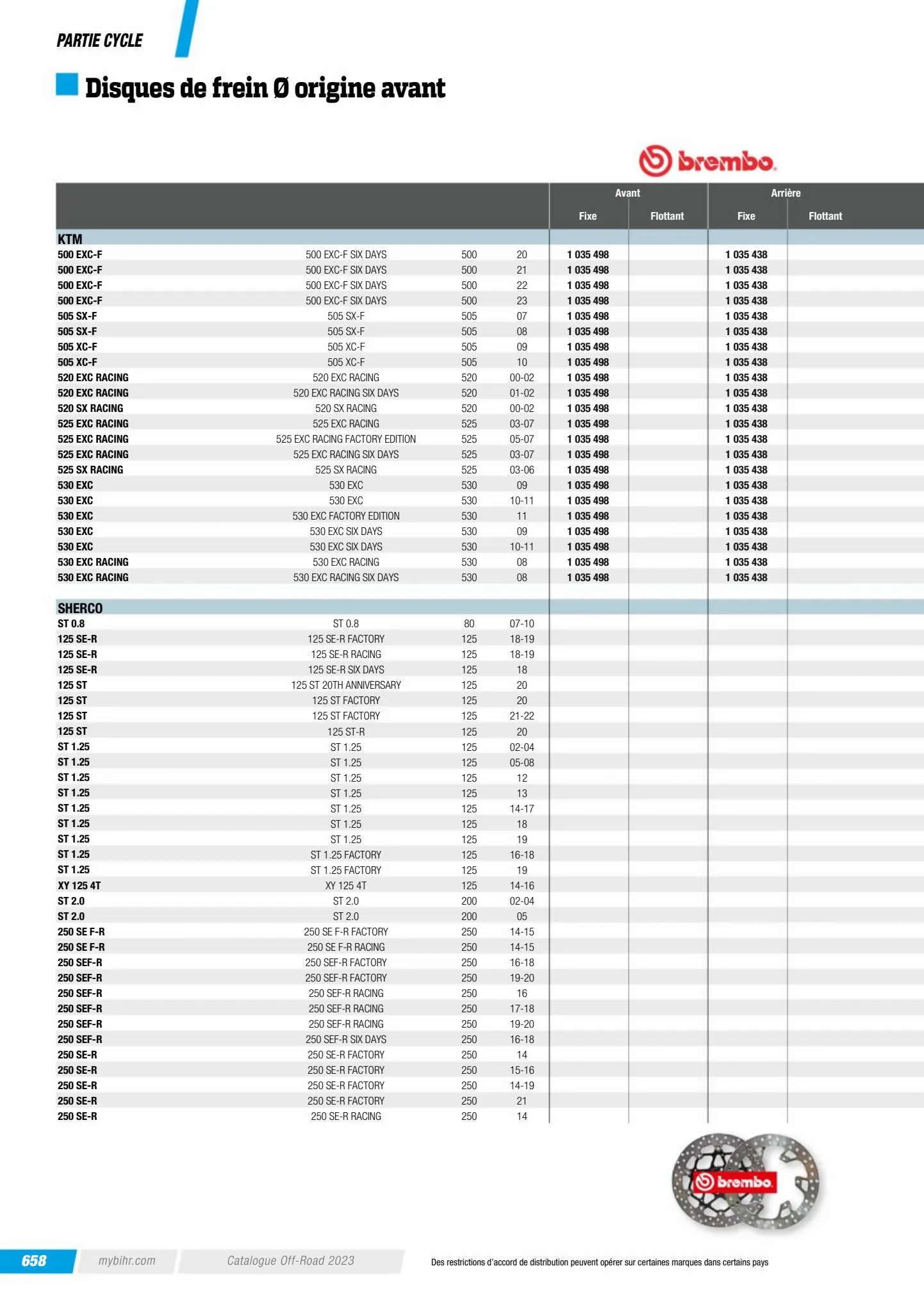 Catalogue Catalogue Bihr, page 00660