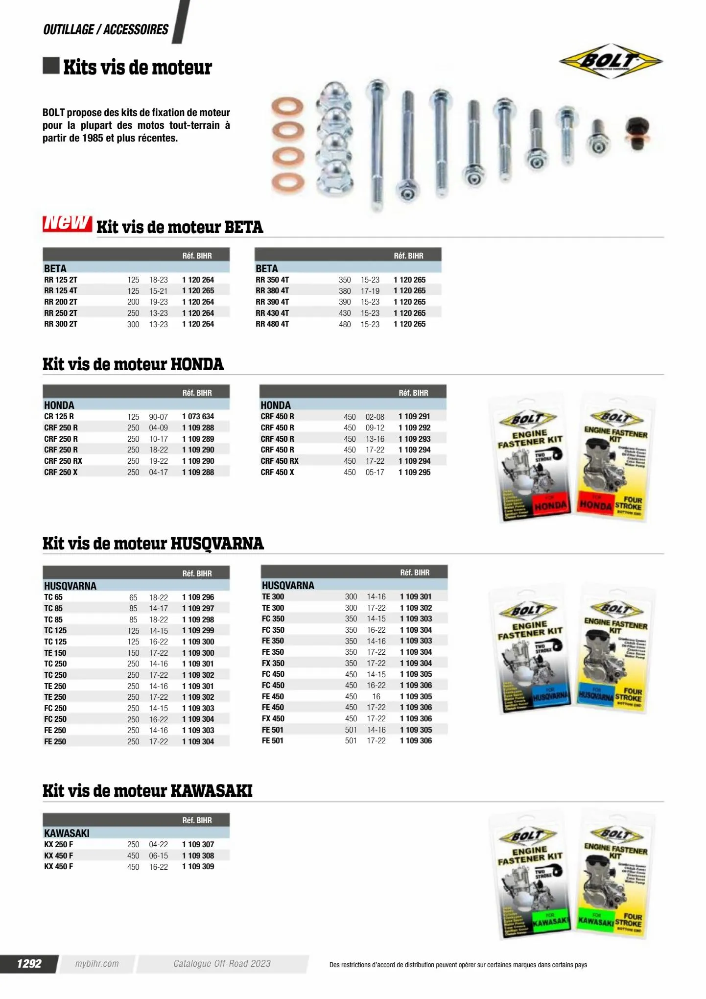 Catalogue Catalogue Bihr, page 01294