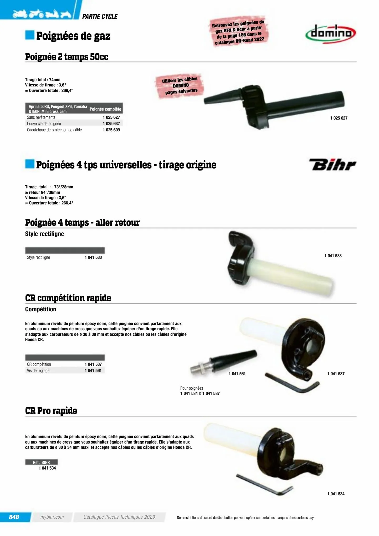 Catalogue Catalogue Bihr, page 00850