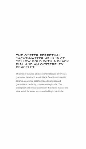 Catalogue Rolex | Yacht-Master 42 | 04/04/2022 - 31/12/2022