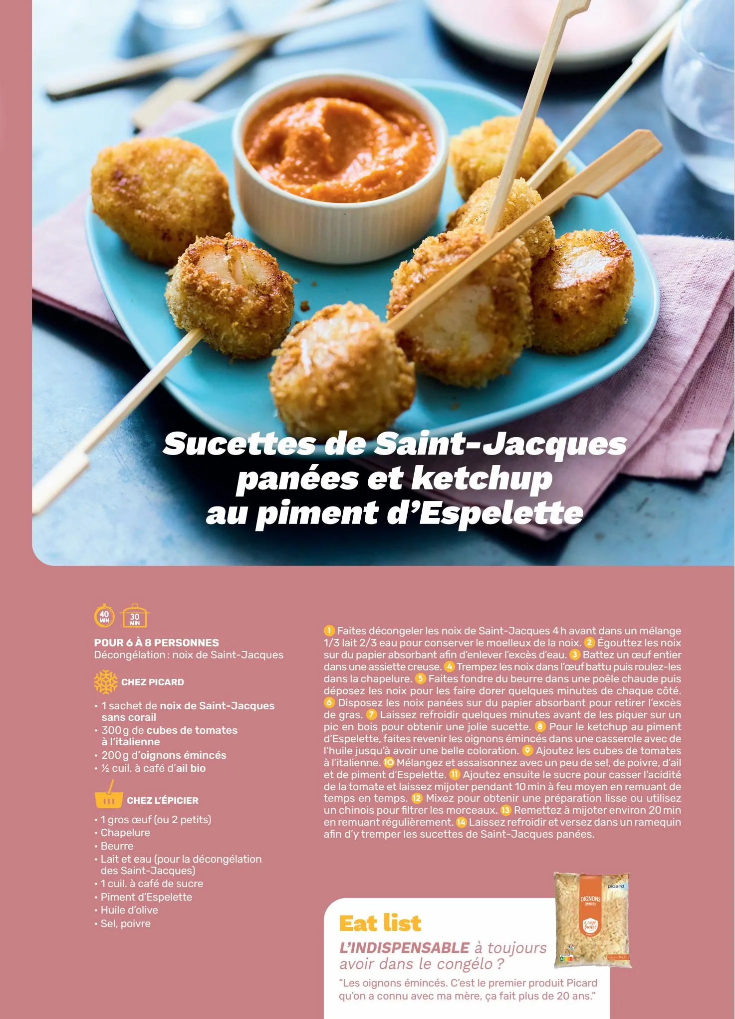 Catalogue Picard Magazine – Bienvenue en cuisine(s), page 00017