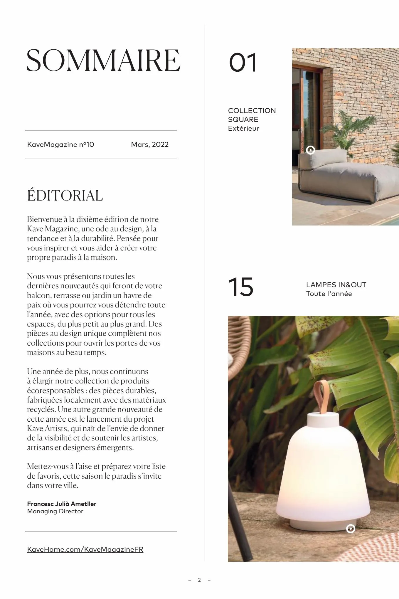 Catalogue Kave Magazine nº10, page 00002