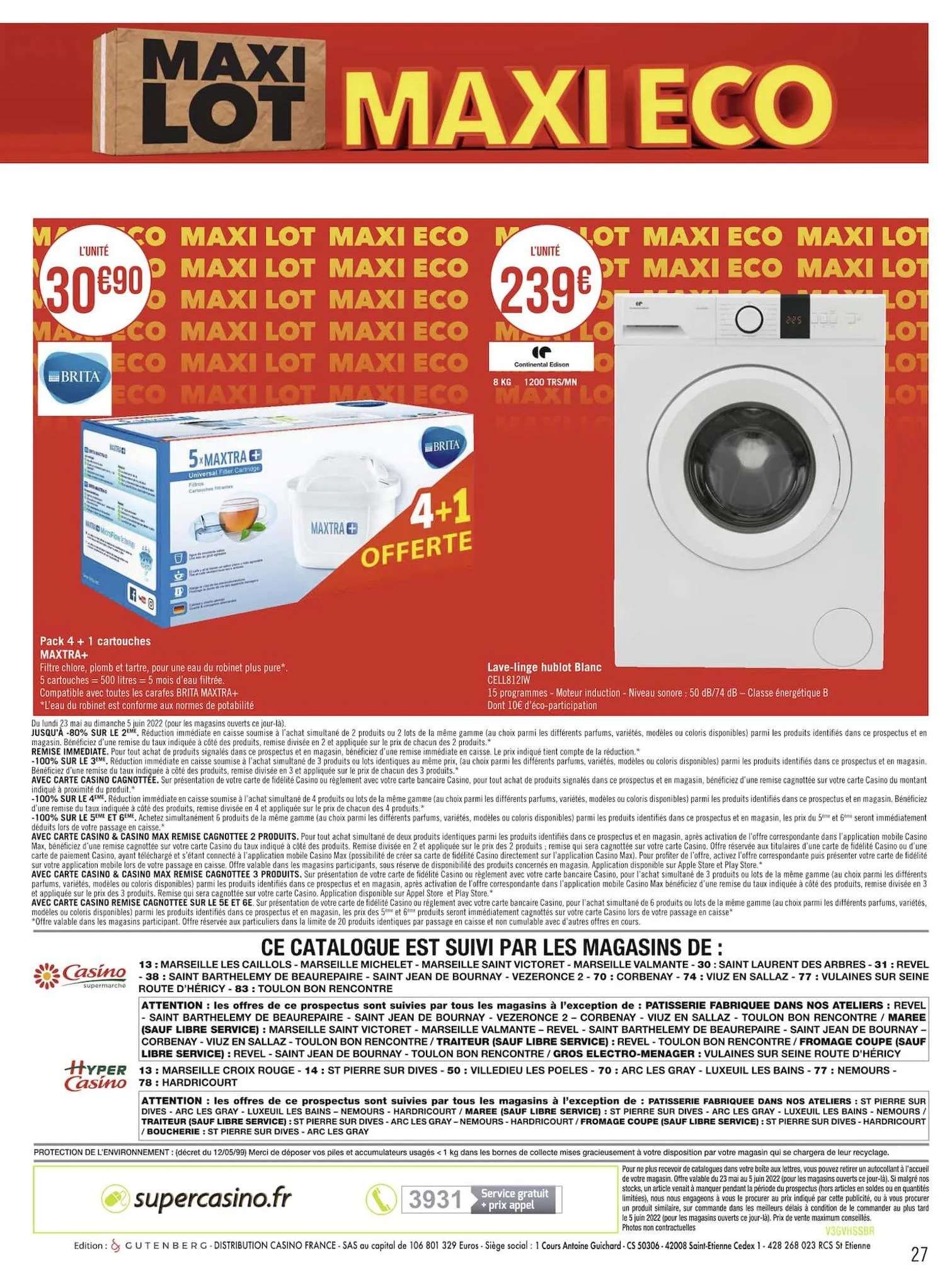 Catalogue MAXI LOT, MAXI ECO, page 00027