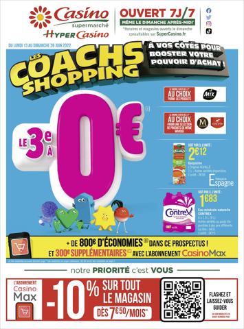 Catalogue Casino Supermarchés à Paris | Les coachs shopping | 12/06/2022 - 26/06/2022