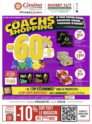 Catalogue Casino Supermarchés à Paris | Les coachs shopping | 19/06/2022 - 03/07/2022