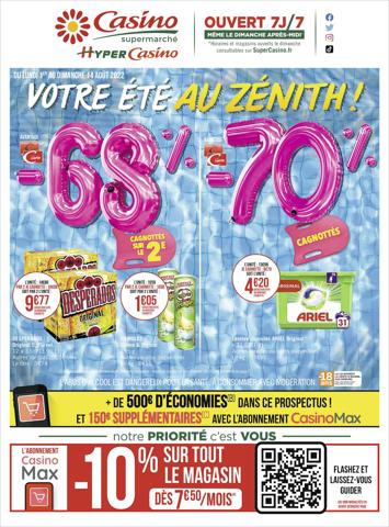 Catalogue Casino Supermarchés à Lyon | Votre été au zénith ! | 31/07/2022 - 14/08/2022