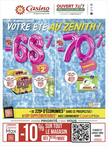 Catalogue Casino Supermarchés à Nice | Votre été au zénith ! | 31/07/2022 - 14/08/2022