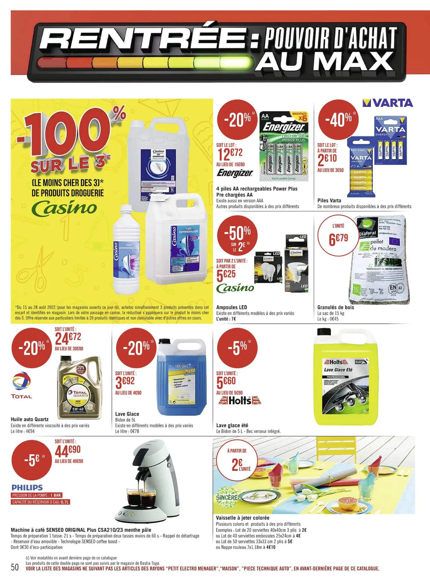 Catalogue Rentrée : pouvoir d'achat au max, page 00050