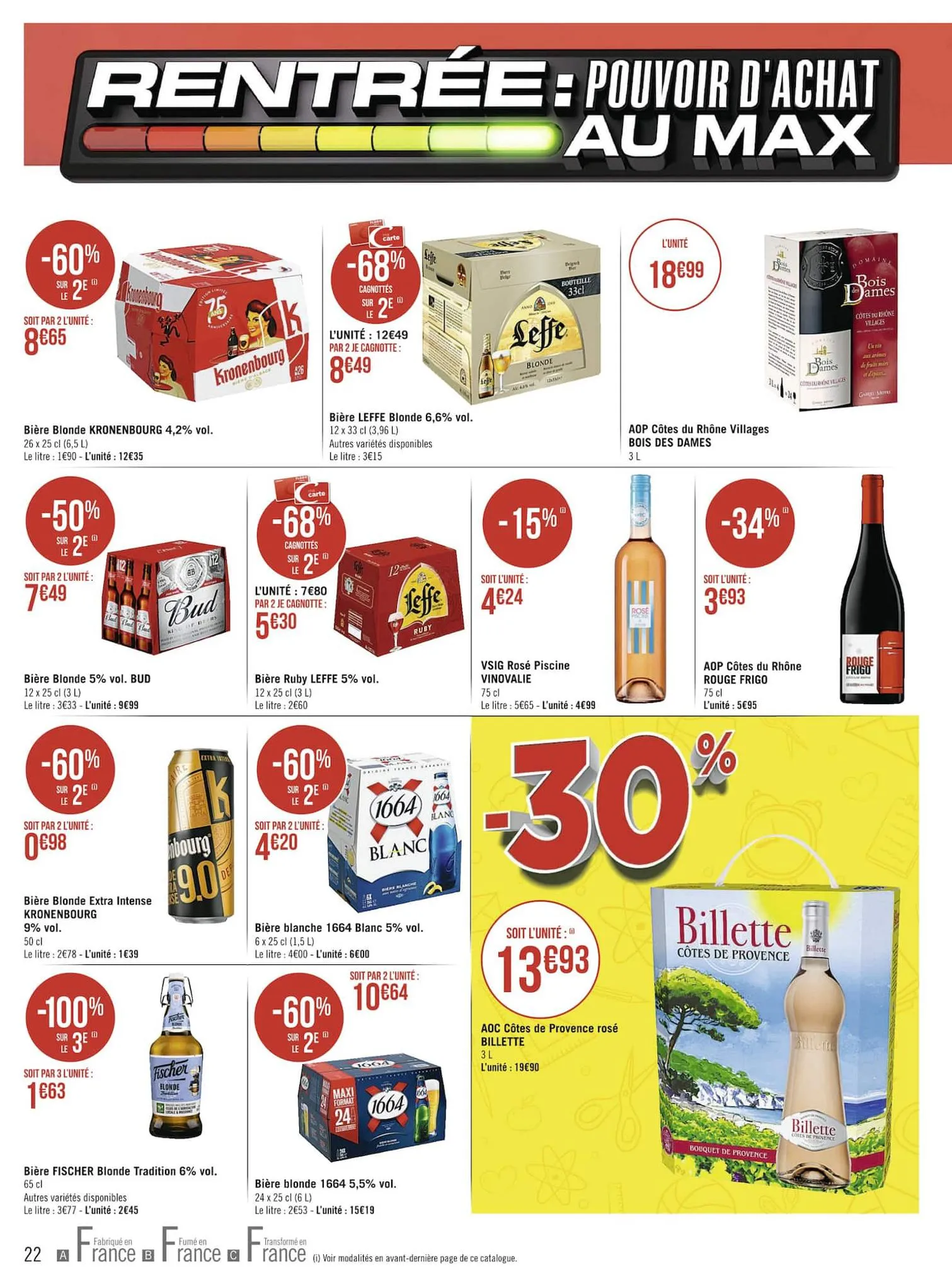 Catalogue Rentrée : pouvoir d'achat au max, page 00022