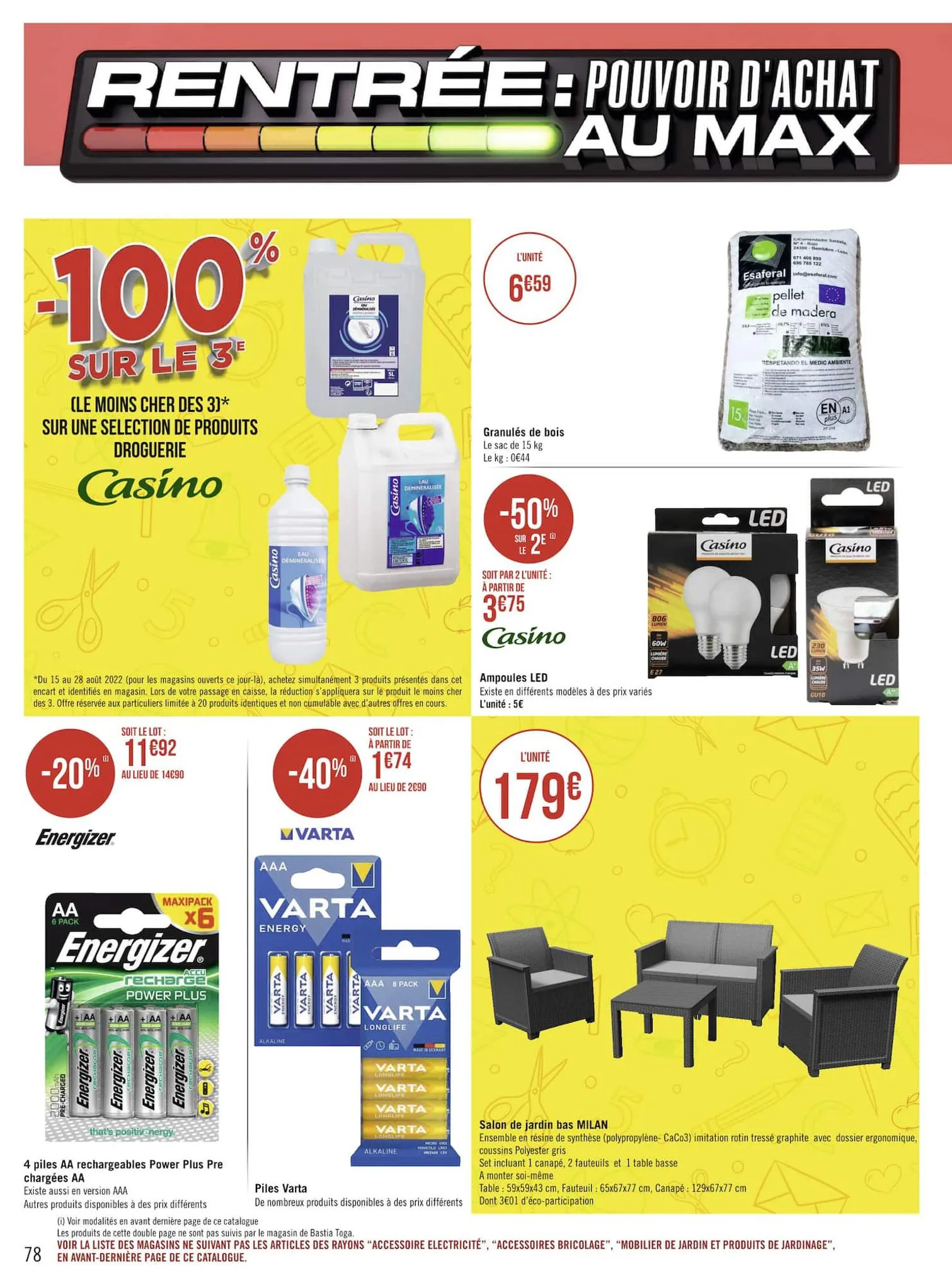 Catalogue Rentrée : pouvoir d'achat au max, page 00078