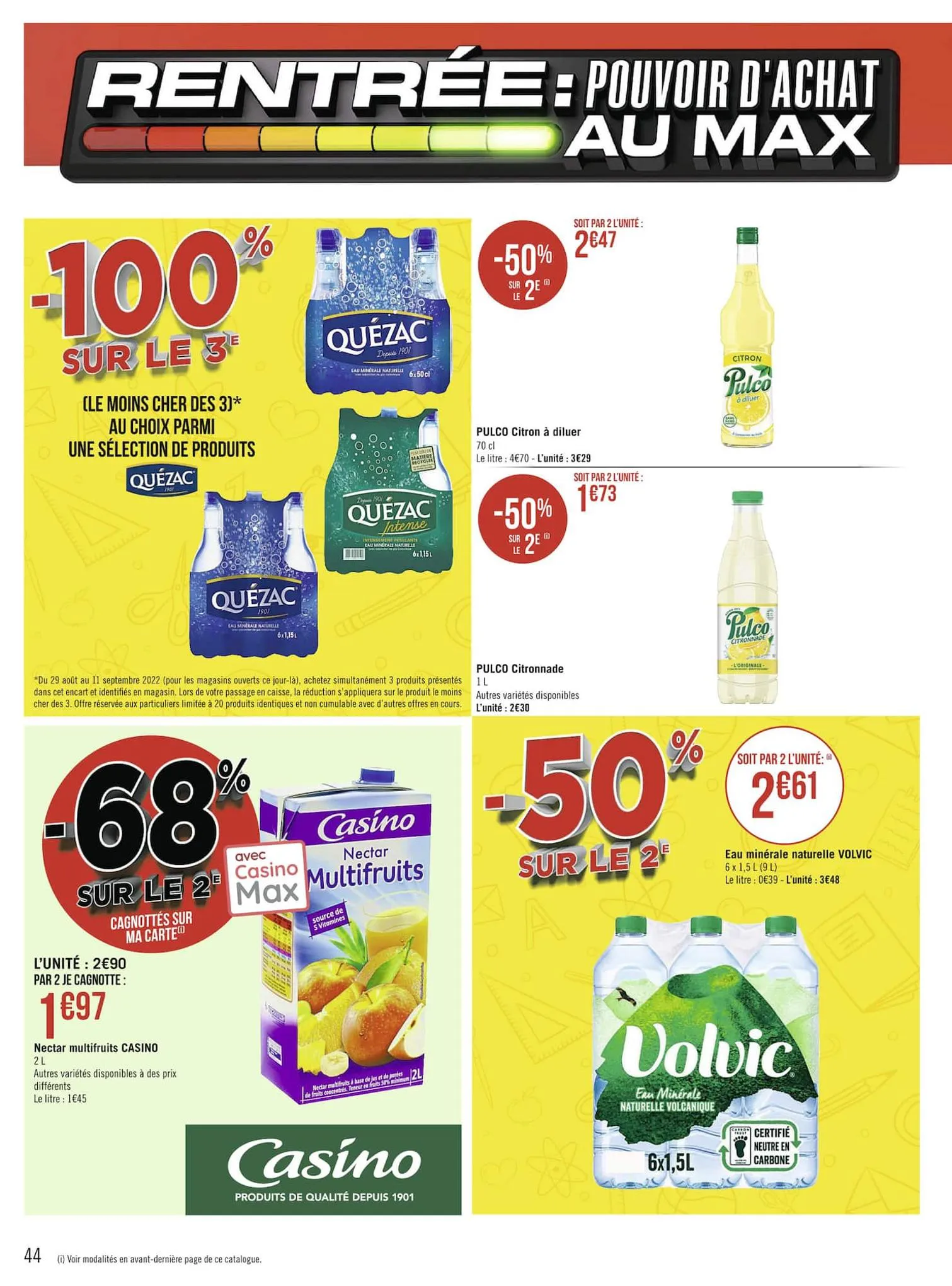 Catalogue Rentrée : pouvoir d'achat au max, page 00044