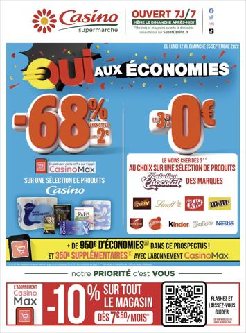 Catalogue Casino Supermarchés à Toulouse | Oui aux économies | 11/09/2022 - 25/09/2022