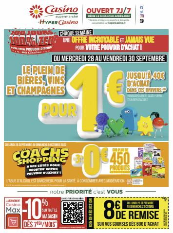 Catalogue Casino Supermarchés à Toulouse | 100 jours 100% zen | 25/09/2022 - 09/10/2022