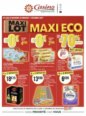 Maxi lot, maxi éco