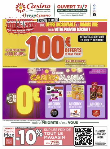 Catalogue Casino Supermarchés | 100 jours 100% zen | 27/11/2022 - 11/12/2022