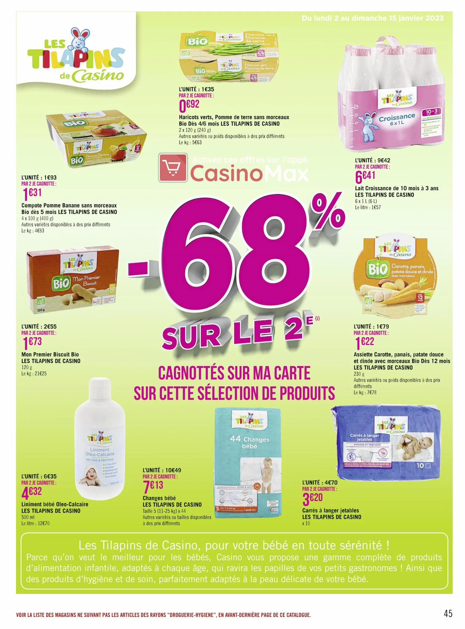 Catalogue Catalogue Casino Supermarchés, page 00045