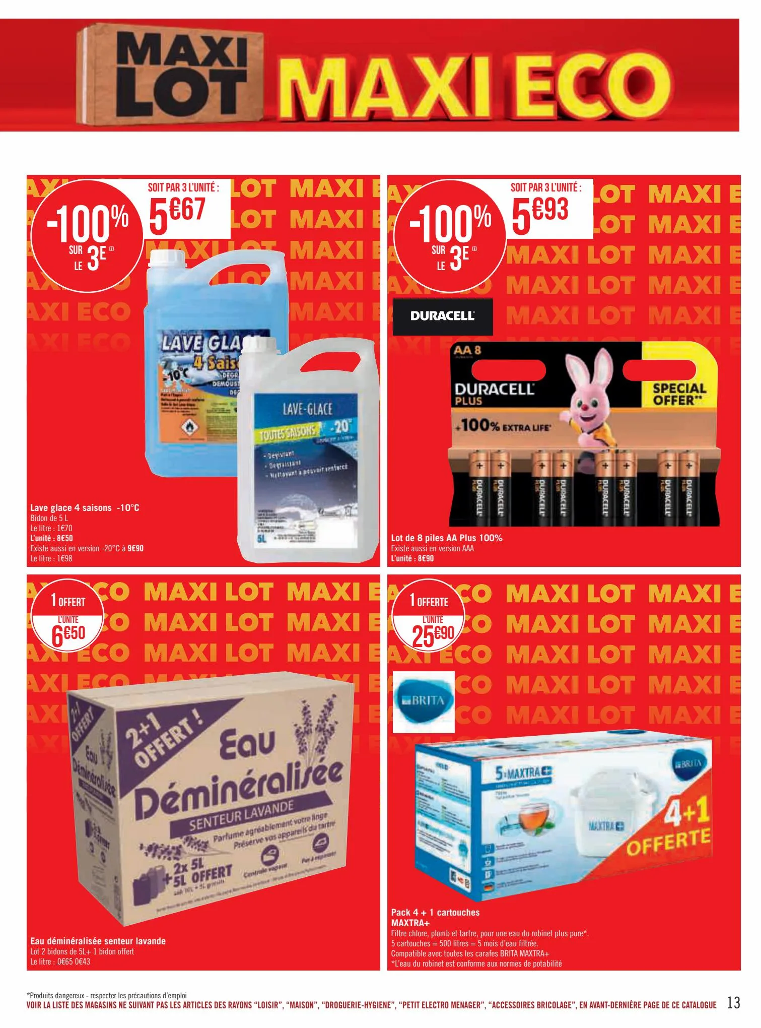Catalogue Maxi lot, maxi éco, page 00013